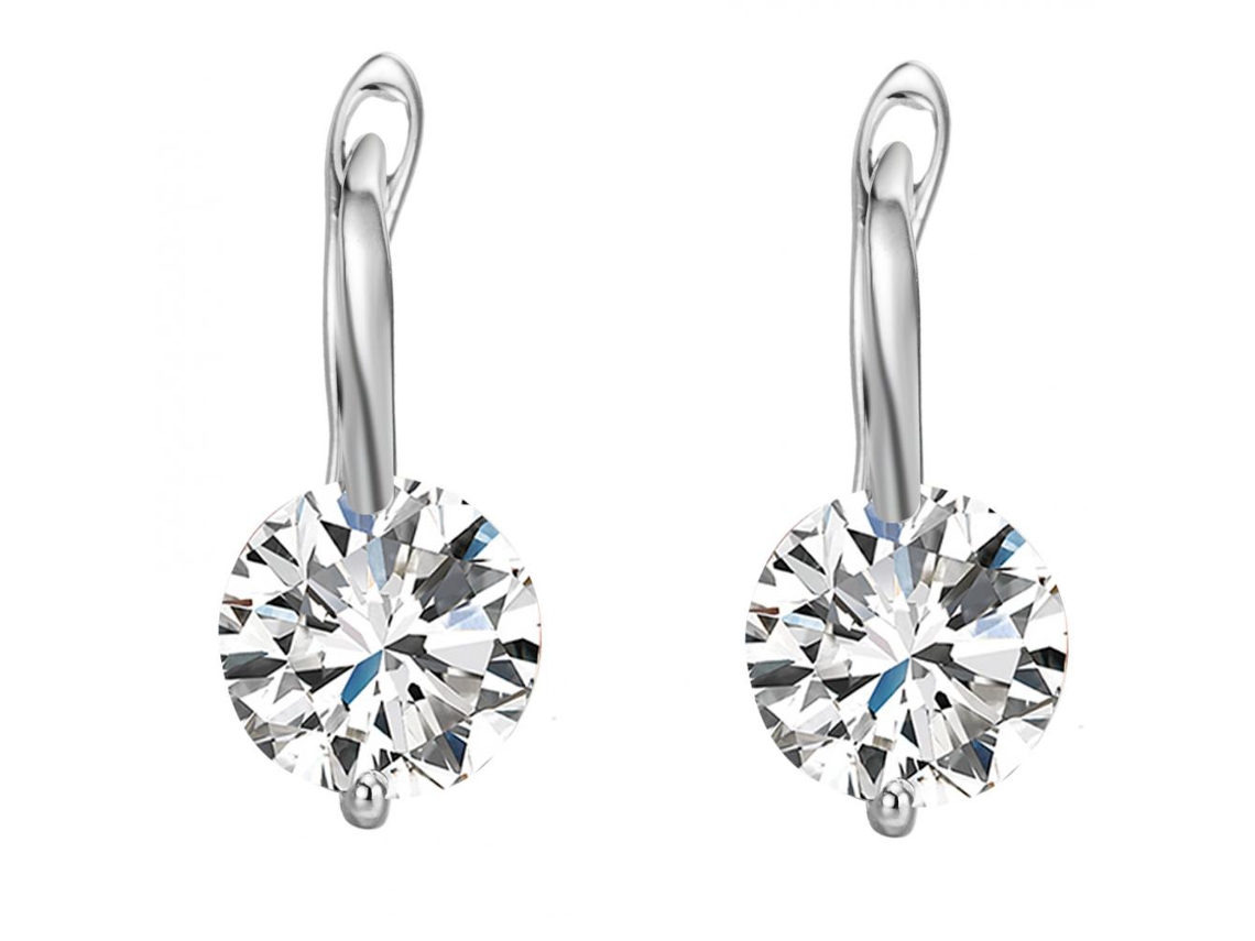 Brincos Pendentes Luxuosos Brilhantes