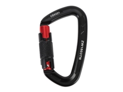 Grampo de Escalada Auto bloqueio 25kn D Preto Vermelho