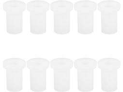 Lurrose Conjunto De 10 Buchas Para Dobradiça Porta Geladeira, Buchas Plásticas Para Dobradiça Inferior, Furo De 7mm
