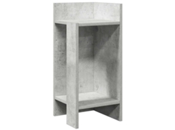 Mesa Lateral com Prateleira Cinzento Cimento MAISON EXCLUSIVE (110x50x103 cm)