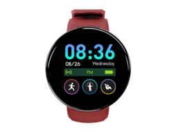 Relógio Inteligente Masculino E Feminino, Rastreador De Fitness, Bluetooth, Relógio Esportivo, Pedômetro Vermelho SUNNY SPACES