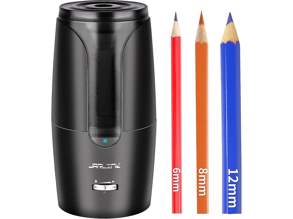 Apontador Elétrico De Lápis, Com Parada Automática E Recarregável, Grande, Para Lápis De 6 A 12 Mm, Portátil Para Sala De Aula, Pr Aquaforge