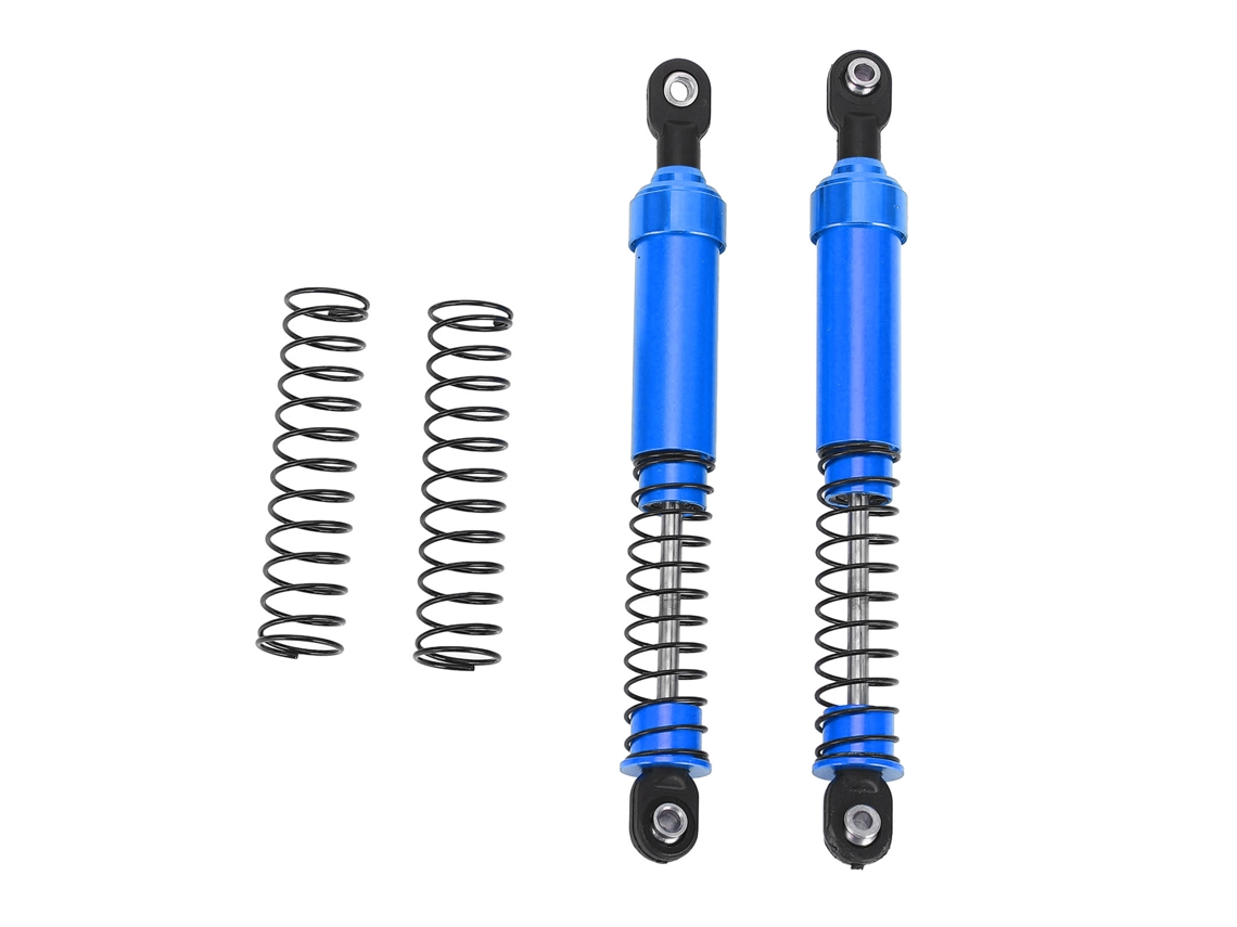Conjunto De Amortecedores De Óleo Big Bore Para Carro Rc Crawler 1/10 Scx10 Alumínio Azul 105mm