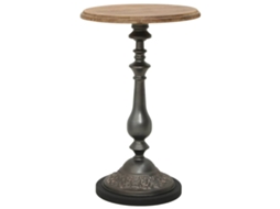 Vidaxl Mesa De Extremidade Madeira De Abeto Maciça 40x64 Cm Castanho