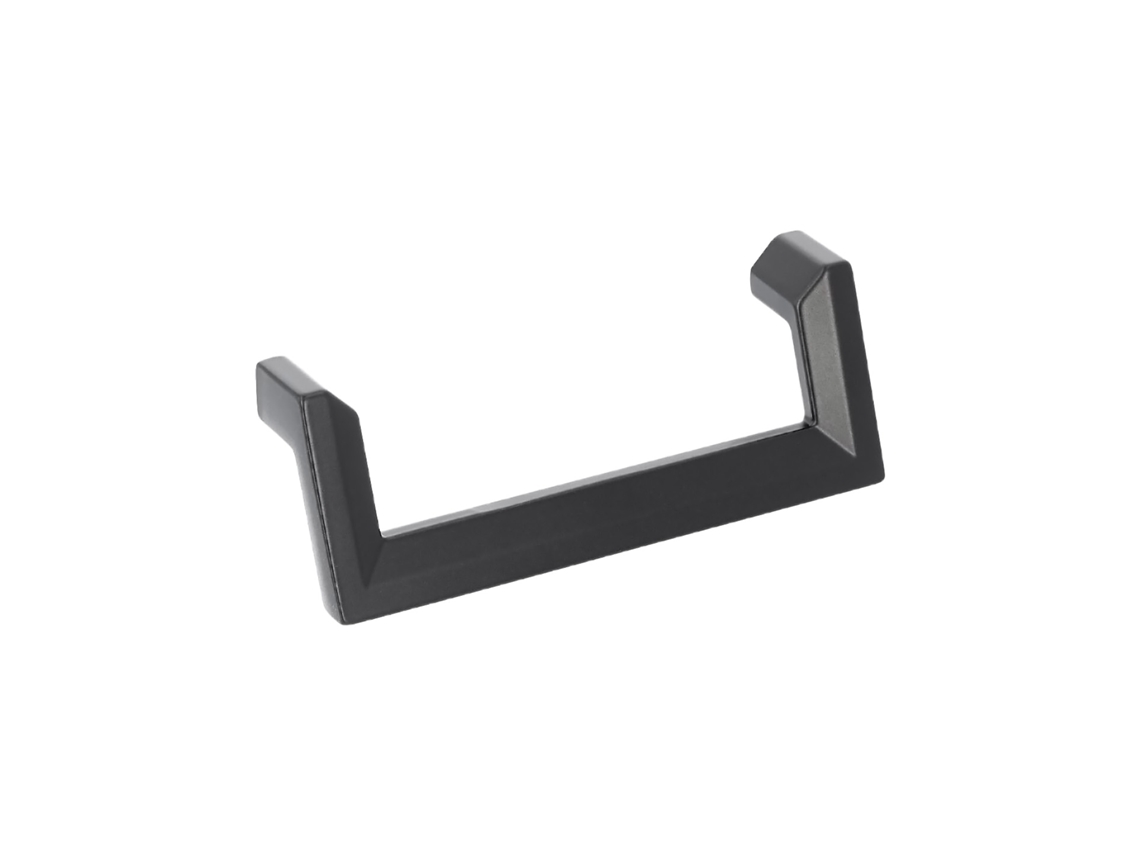 Puxador para Móveis Zamac Distância Entre Centros 96mm Verniz Preto Mate Conjunto de 25 HARDWAREXCHANGE