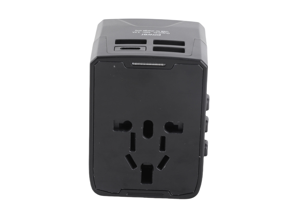 Adaptador Universal Viagem 4 Usb Carregamento Rápido