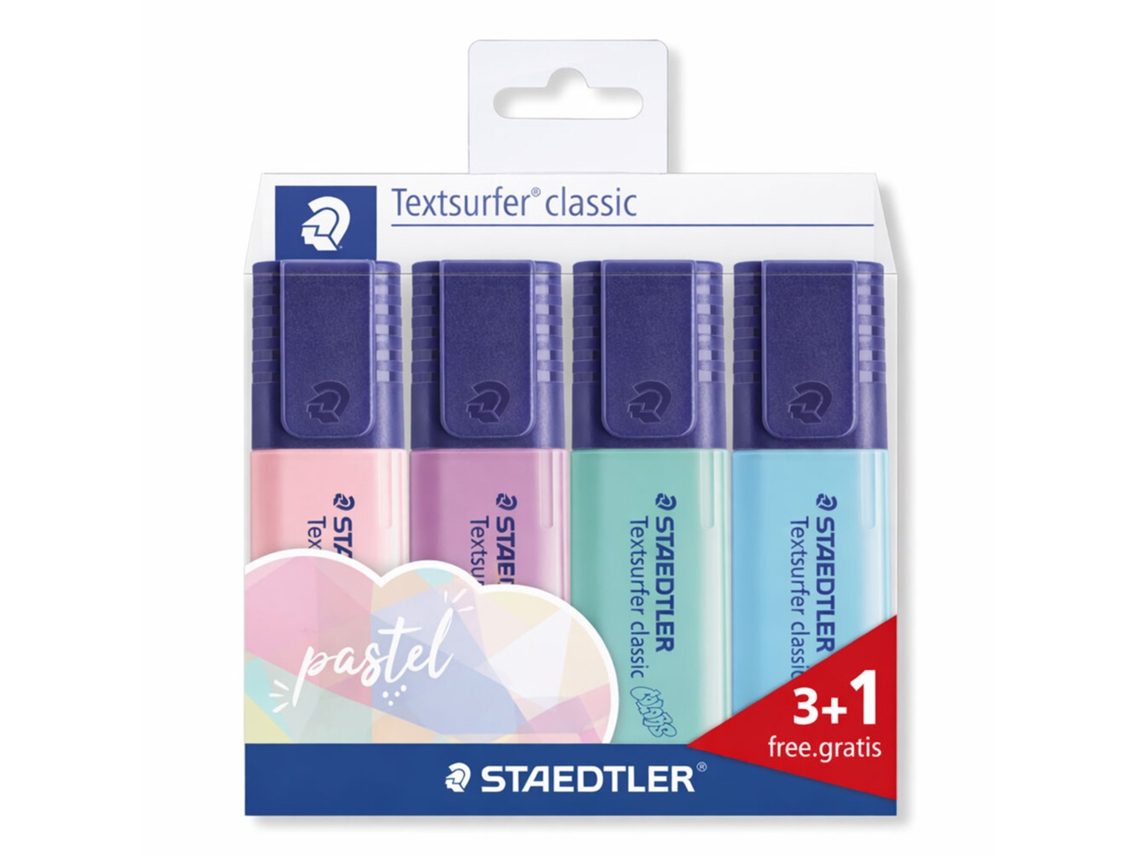 Sublinhador De Tinta Fluorescente Textsurfer Pastel Staedtler