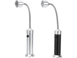 Conjunto De 2 Luzes Led Flexíveis Para Churrasco, Para Uso Externo, Tocha Com Base.