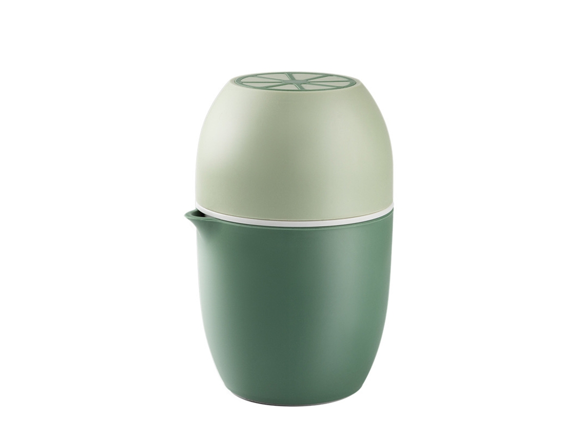 Espremedor De Suco Manual Mordely Com Coador E Recipiente, Verde