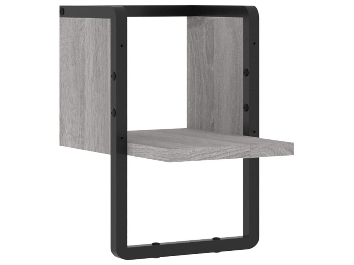 Prateleira de Parede com Barra 20x25x30 cm Cinzento Sonoma MAISON EXCLUSIVE
