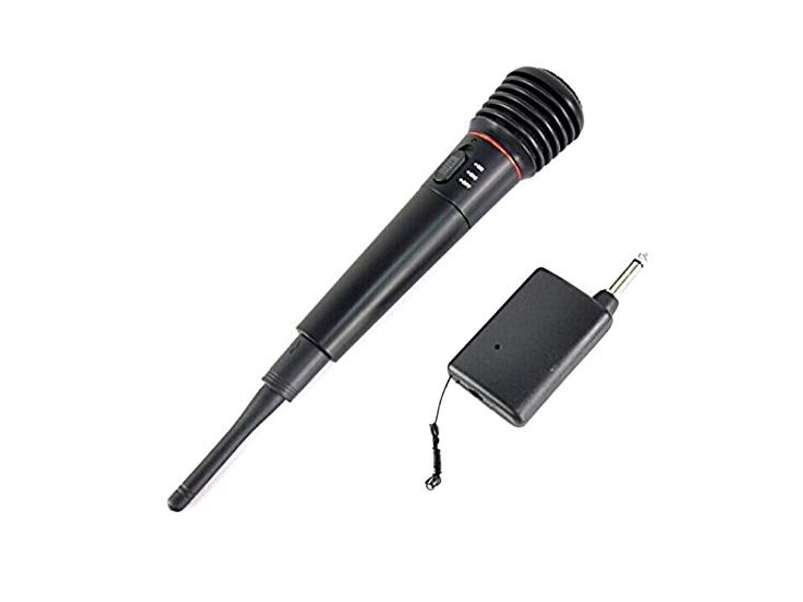 Microfone Wireless Multi4you e com Fio 2 em 1 VHF 100HZ-10000HZ