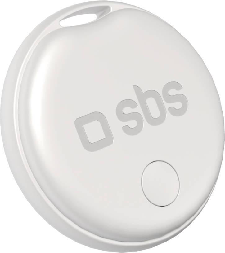 Localizador SBS Track My Dual Locator - Compatível com o Apple Find My e o Android Find Hub (Branco)