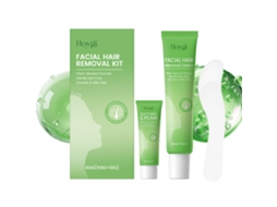 Kit Remoção Cabelo Facial Rápido Eficaz