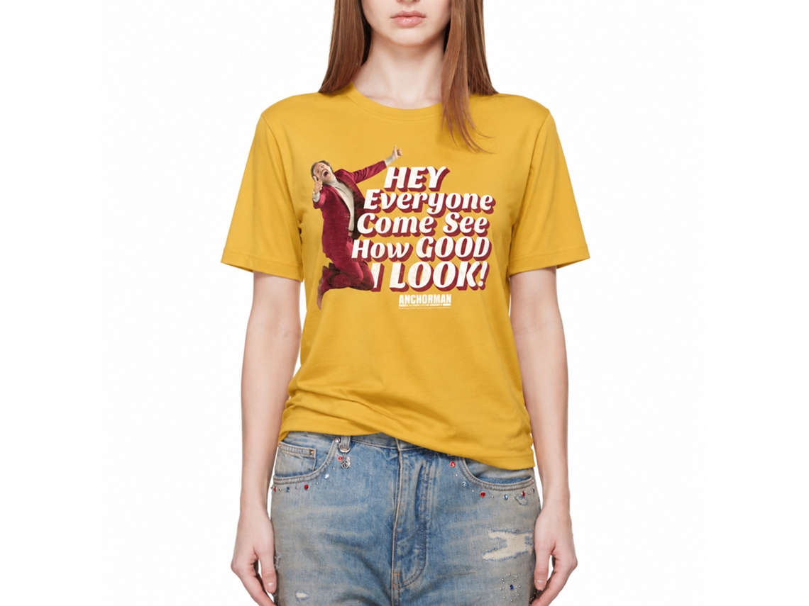 Rockinstone Anchorman Movie Good I Look Ron Solid Ginger Adult T-shirt Size:xxl