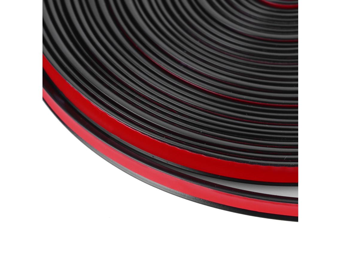 8m Rubber Strip Car Tire Edge Protector Scratch-resistant Decorative Black Eoocoo