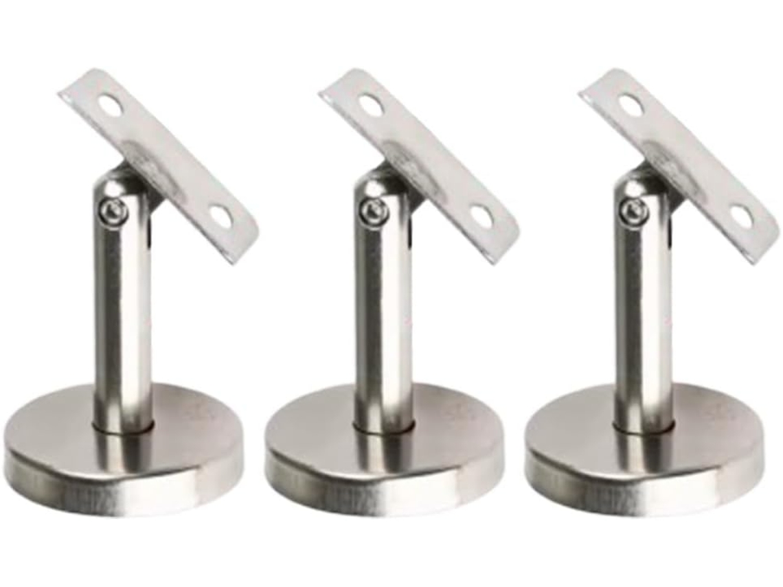 Conjunto De 2 Suportes Corrimão Ajustáveis Aço Inoxidável 304, Suporte Coluna Vertical Para