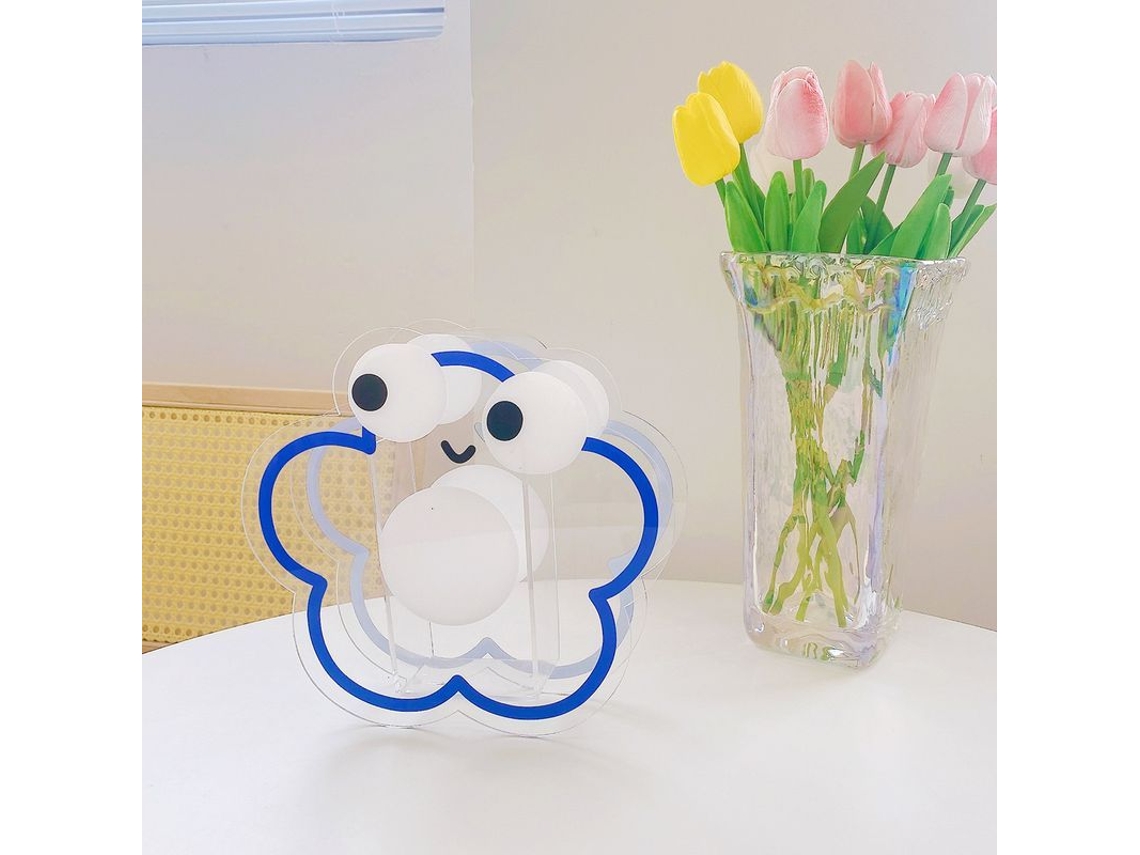 Vaso de acrílico Nova Line estilo nórdico urso azul