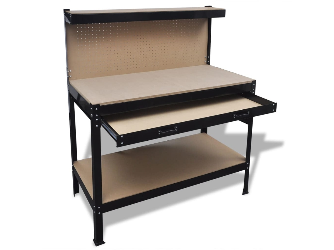 Workbench, Workbenches Vidaxl Marrom Mdf (115 Cm)