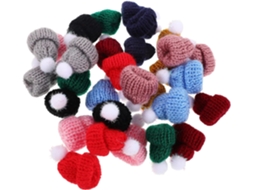 Conjunto De 30 Peças De Decoração Para Chapéus, Miniaturas De Chapéus De Tricô. Conjunto De 30 Peças De Decoração Para Chapéus, Miniatu Gokoco