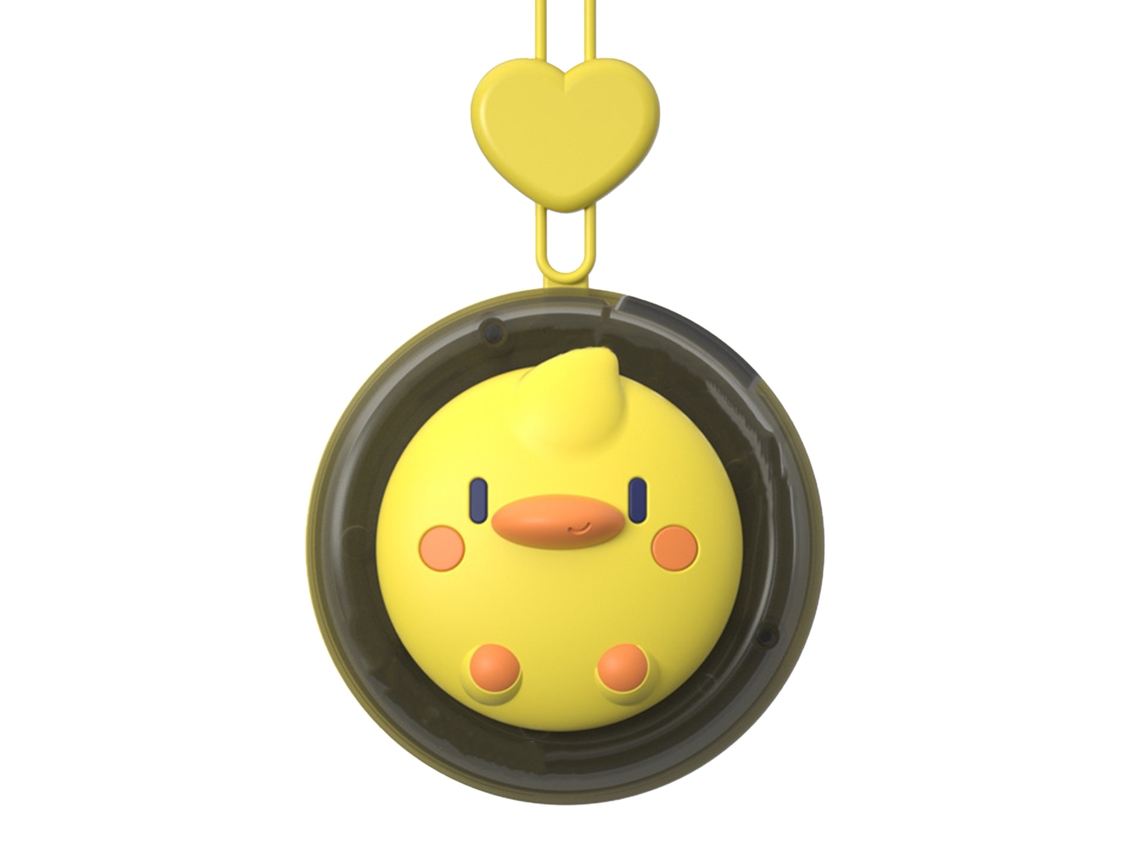 Ventilador De Pescoço Cartoon Recarregável Laxiscreed, Ideal Para Uso Portátil E Confortável