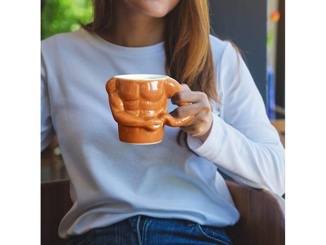 Caneca De Cerâmica Muscle Cup, Para Água, Café, Grande Capacidade. Aquaforge