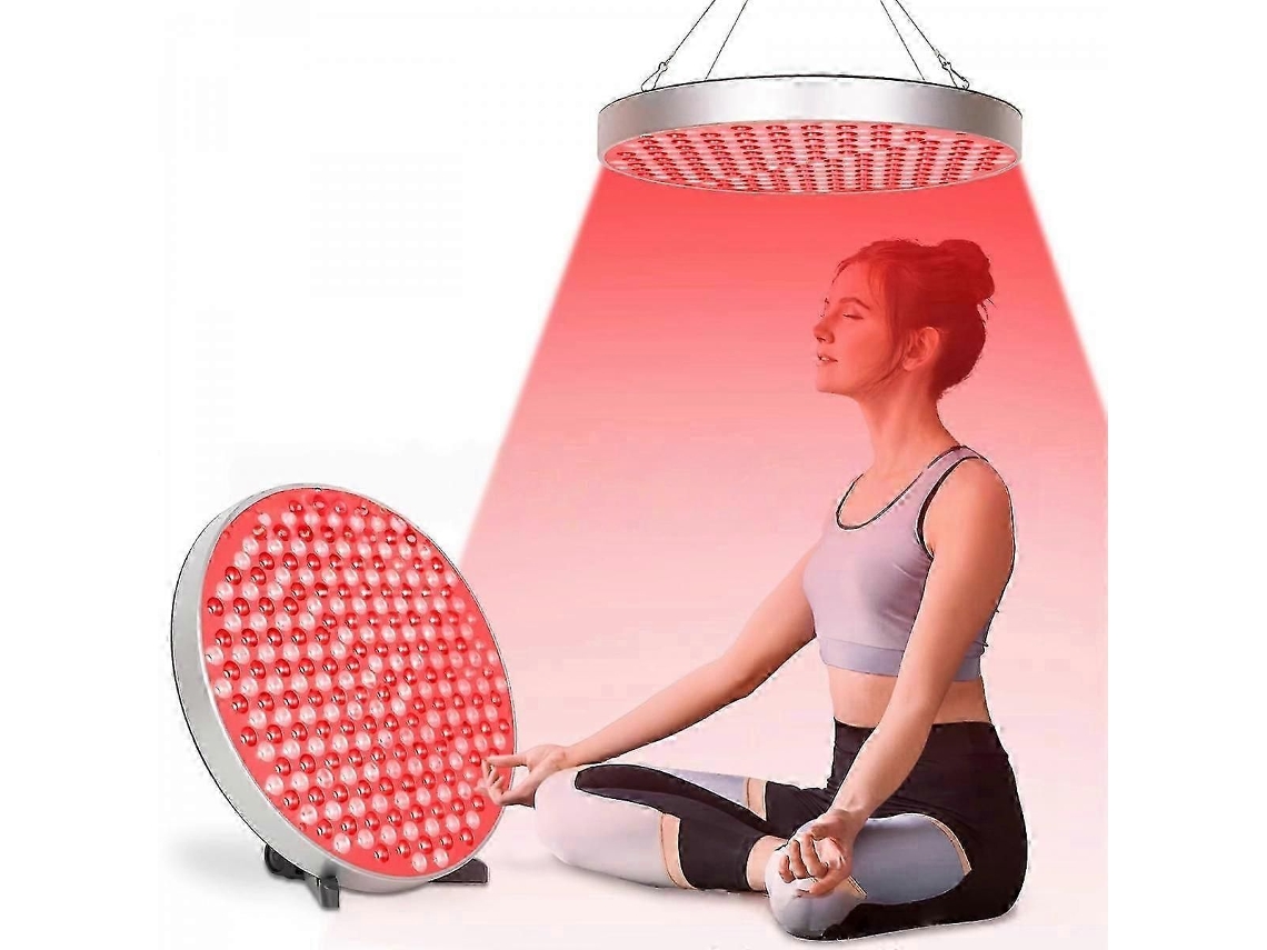 Lâmpada de Terapia com Luz Vermelha, Painel Led Suporte, Combinação Profunda 660 Nm e Infravermelho Pr Óximo 850 Nm, Dispositi GOKOCO