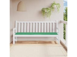 Vidaxl Almofadão P/ Banco De Jardim 200x50x3 Cm Tecido Verde