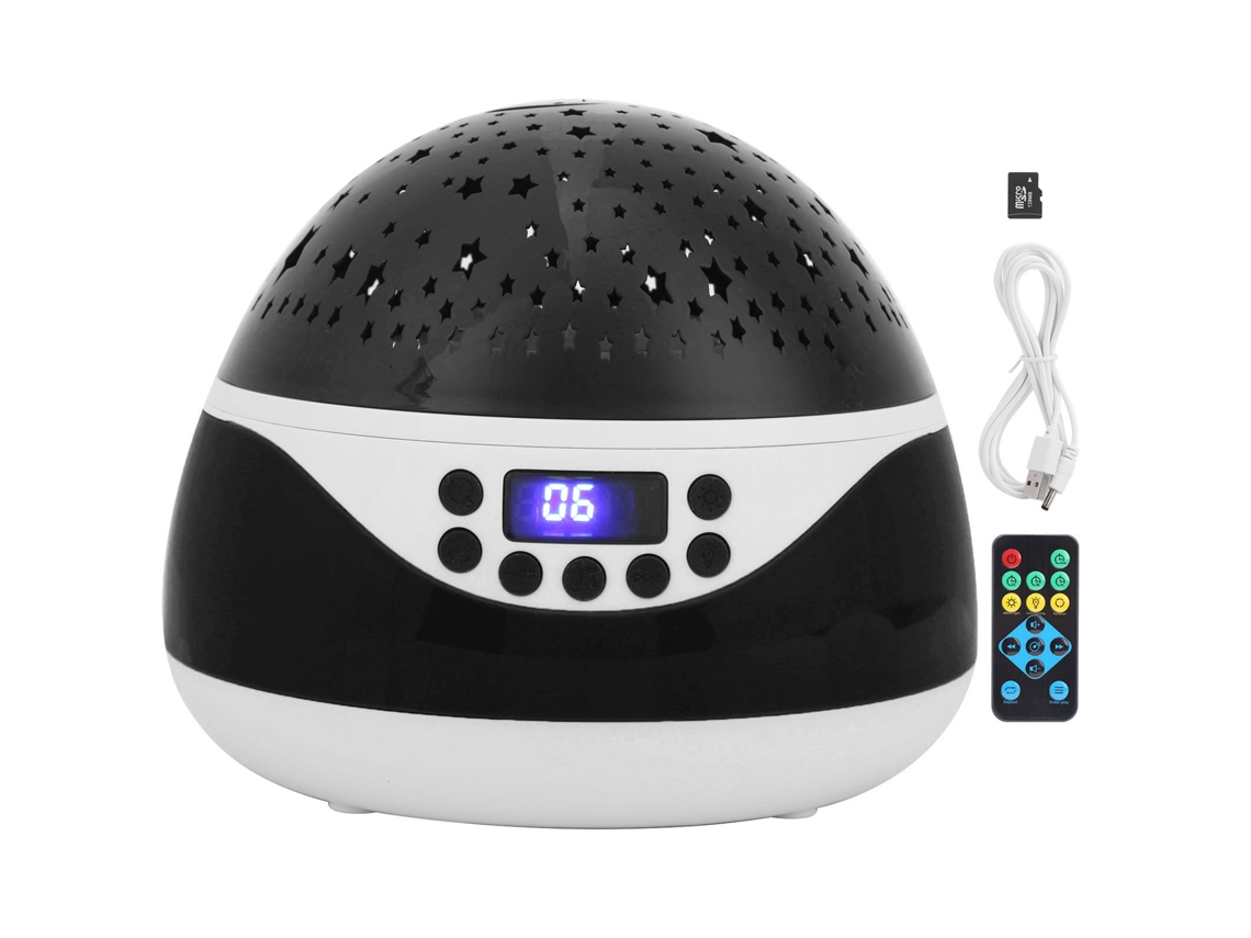 Primerox projetor de Luz Noturna com Controle Remoto, Música e Display Led para Crianças