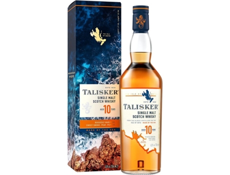 Uísque escocês single malt 70cl Talisker 10 anos