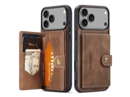 Capa Carteira Para Iphone 17 Pro Com Capacidade Para 4 Cartões Notas.