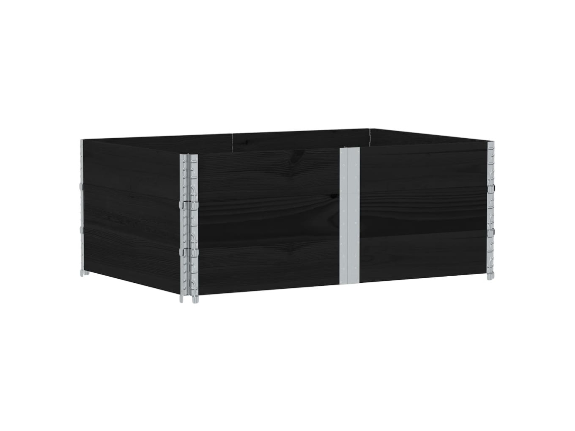 Garden Planter, Garden Planters Vidaxl Preto Madeira De Pinho (150 X 100 X 60.5 Cm)