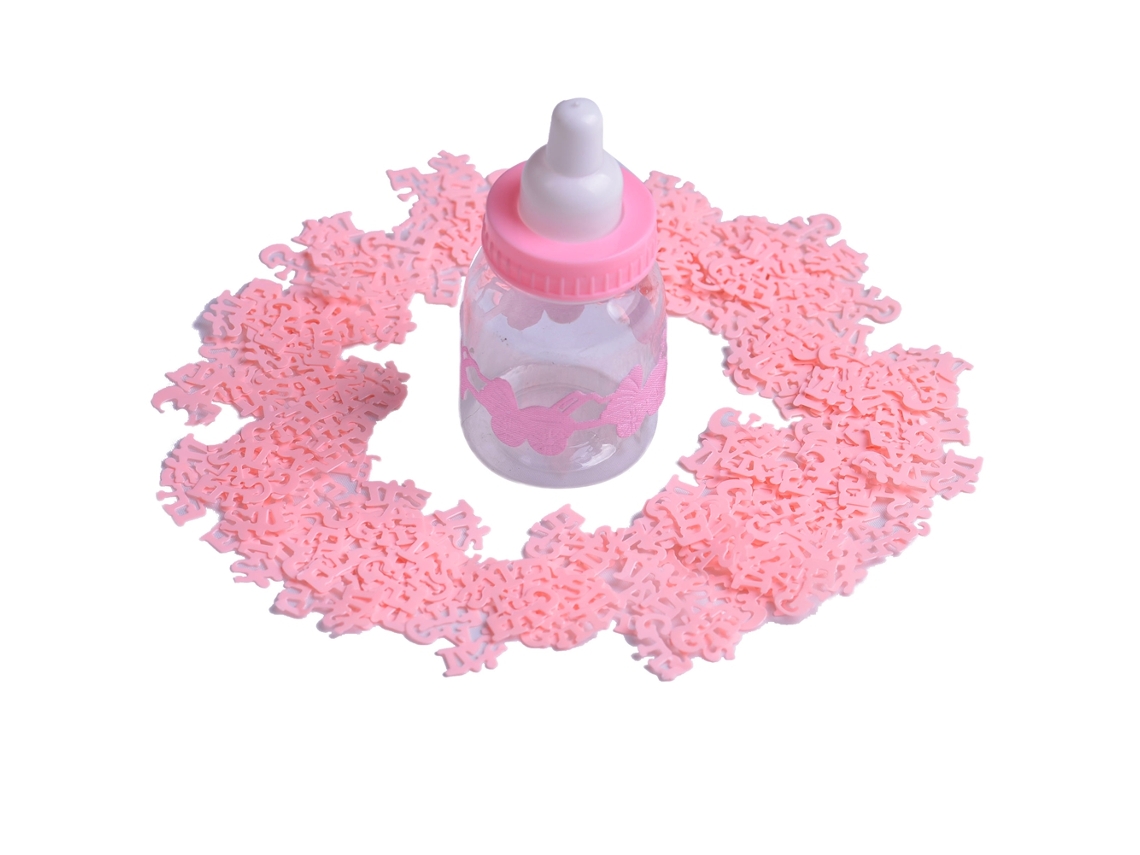 Laxiscreed Confete De Natal 200pcs Para Decoração De Festa Baby Shower Rosa Feminino