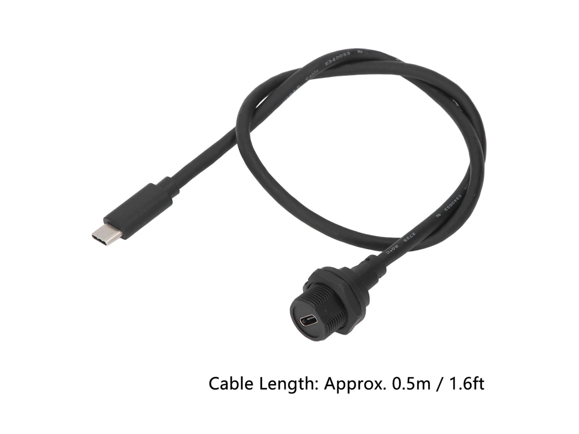 Laxiscreed Cabo De Extensão À Prova D'água Com Type-c E Usb 3.0 Para Dispositivos Resistentes