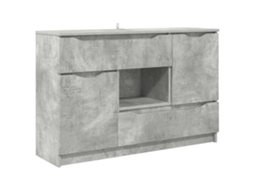 Aparador | Buffet Com Gaveta Cinzento 100 X 30 X 65,6 Madeira Processada