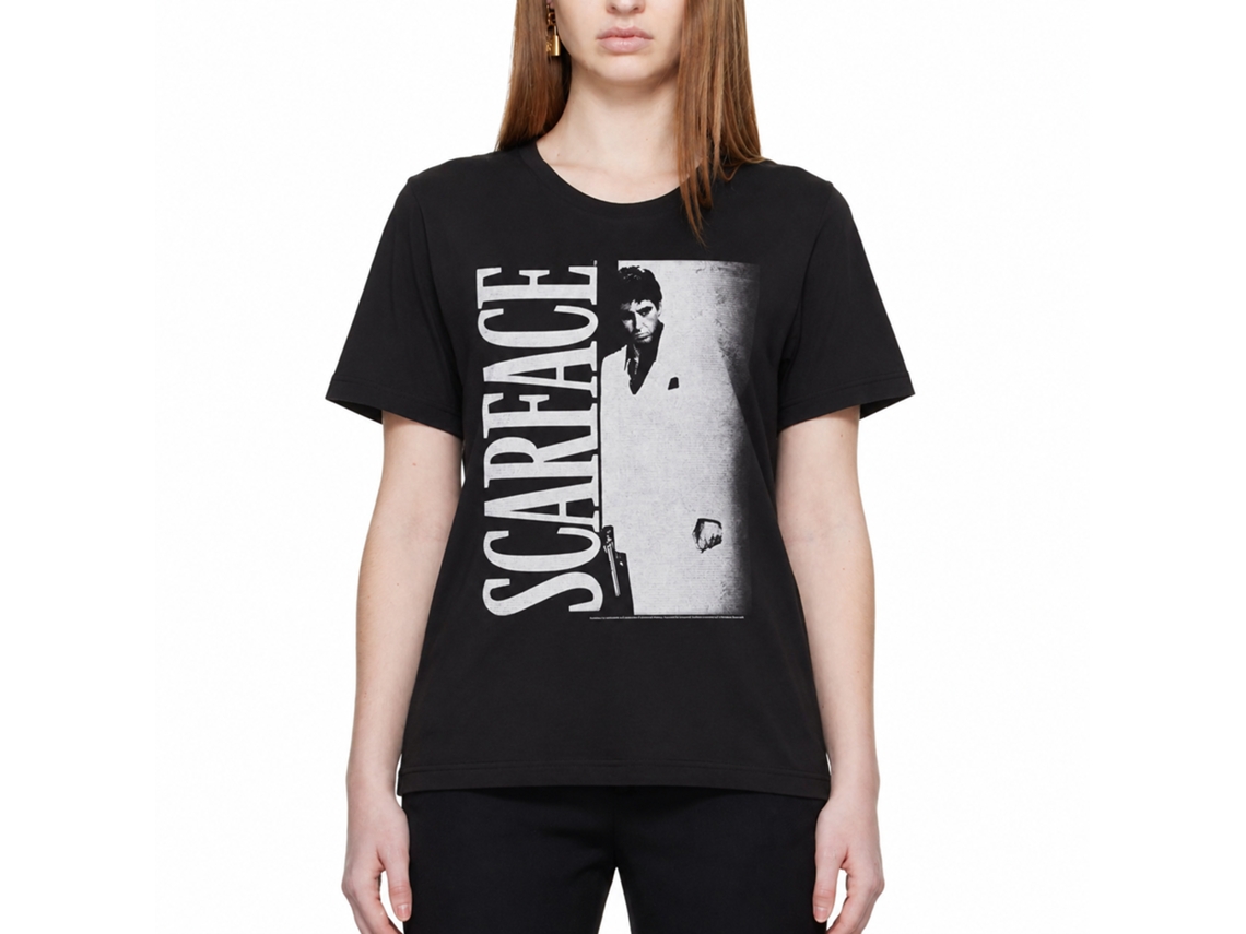 Rockinstone Scarface Movie Lotsowht Black Adult T-shirt Size:xxl