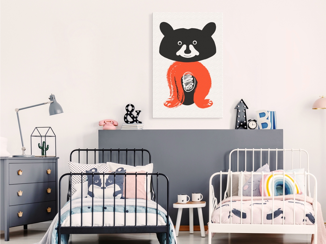 Quadro ARTGEIST Nice Mr. Raccoon (1 Part) Vertical (60x90)