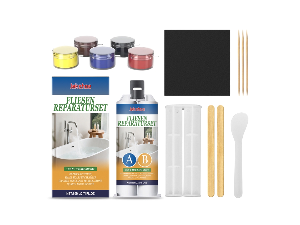 Kit Reparação Azulejos com Ferramentas e Materiais