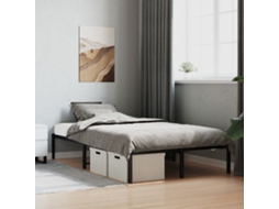 Estrutura De Cama 120x200 Cm Metal Preto