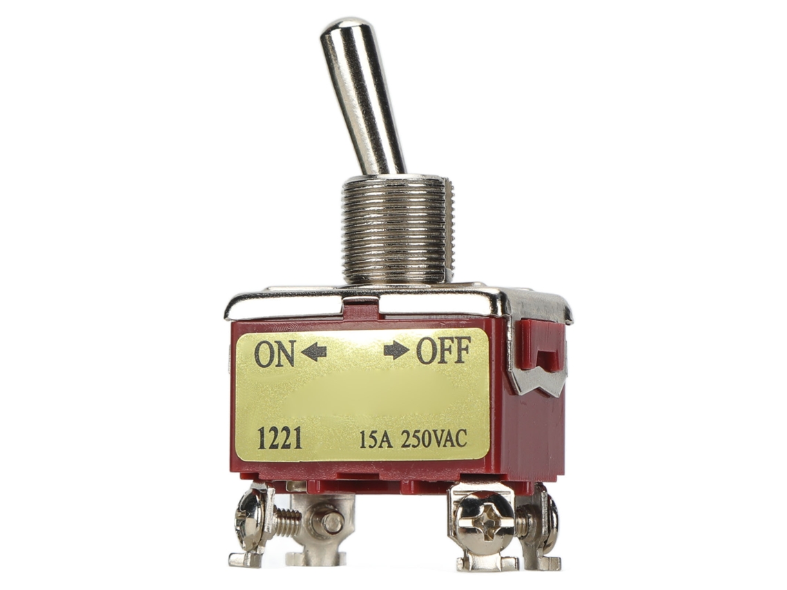 Laxiscreed Interruptor De Rocker De 4 Pins, 2 Posições, Funciona Com Temporizador