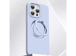 Capa Tkdaddy Para Iphone 16 Pro Com Suporte Giratório De Silicone Capa Para Celular Com Botão De Controle De Toque Para Câmera, Azul-bebê