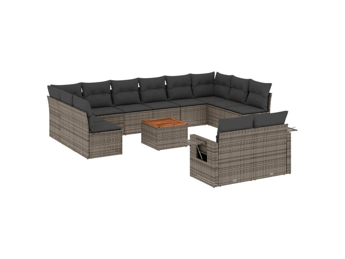 Garden Sofa Set, Garden Sofa Sets Vidaxl Cinzeto Rattan / Vime (n/a)