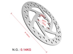 Urbannova-rotor De Freio A Disco 140/160mm Inox Scooter Elétrico