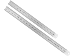 Régua De Metal Dupla Face Gadpiparty De 30 Cm E 40 Cm Em Aço