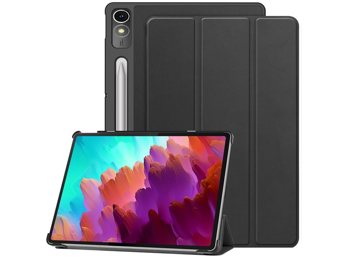 Capa Para Tablet Lurelia, Compatível Com Lenovo Xiaoxin Pad 2024/lenovo M11, Preto, Couro Sintético, Dobrável Com Suporte, Função Sono