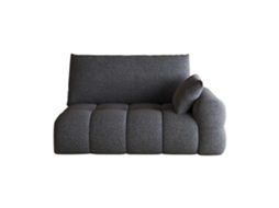 Sofá De 2 Lugares 130 X 105 Cm – Moderno E Confortável – Cinzento Escuro