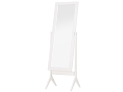 Espelho de Pé Mdf e Vidro Cor Branco 47x46x148 cm Homcom