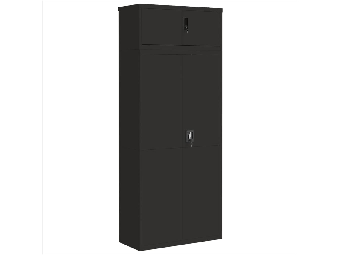 Arquivador 90x40x220 Cm Aço Preto MAISON EXCLUSIVE