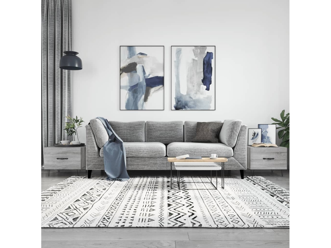 Vidaxl Mesas De Centro 2 Pcs 50x50x40 Cm Madeira Proc. Sonoma Cinza