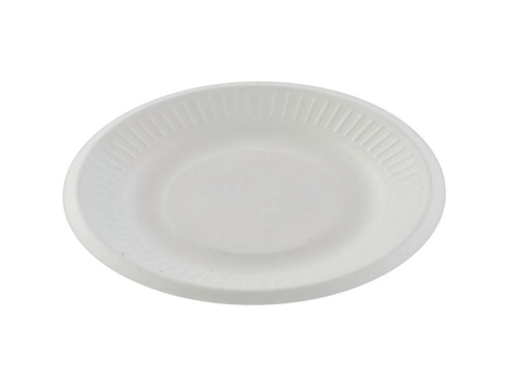 Prato Descartável De Papelão Branco 18 Cm X50 Greenday
