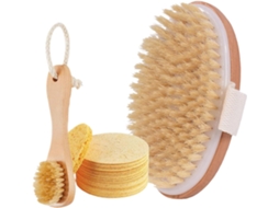 Conjunto De Escovas Banho, Escovas De Limpeza Facial, Escova De Sisal Multiuso Para O Corpo, Escovas Esfoliantes Faciais